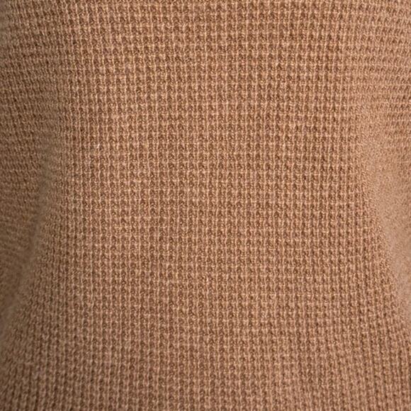 J.Crew Waffle Knit Round Neck Sweater Brown Size XS - Picture 6 of 6